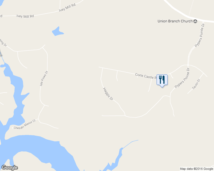 map of restaurants, bars, coffee shops, grocery stores, and more near 15713 Haggis Drive in Chesterfield