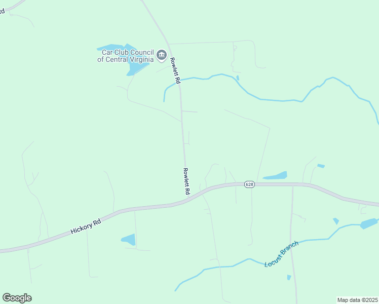 map of restaurants, bars, coffee shops, grocery stores, and more near 16111 Rowlett Road in Chesterfield