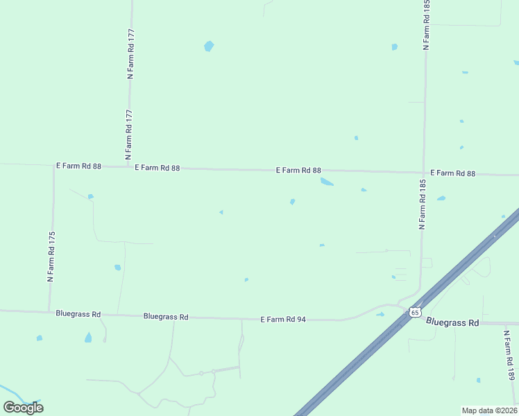 map of restaurants, bars, coffee shops, grocery stores, and more near 3386 East Farm Road 88 in Springfield