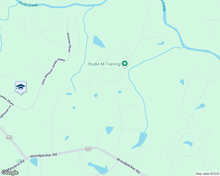 map of restaurants, bars, coffee shops, grocery stores, and more near 17614 Elko Road in Petersburg