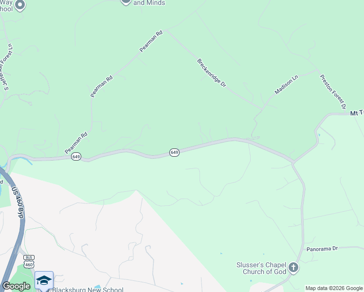 map of restaurants, bars, coffee shops, grocery stores, and more near 520 Coal Bank Hollow Road in Blacksburg