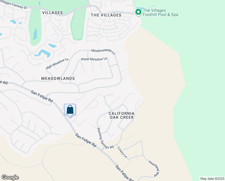 map of restaurants, bars, coffee shops, grocery stores, and more near 6342 Grand Oak Way in San Jose