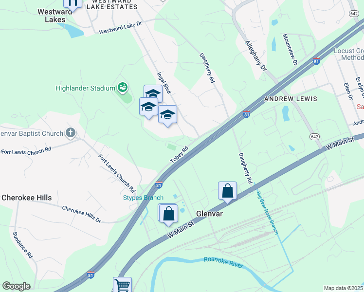 map of restaurants, bars, coffee shops, grocery stores, and more near 4507 Malus Drive in Salem