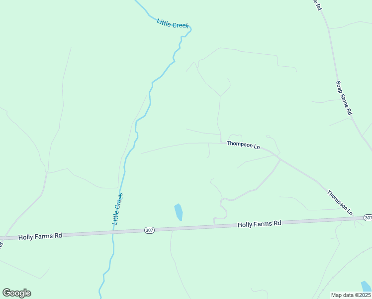 map of restaurants, bars, coffee shops, grocery stores, and more near 24500 Thompson Lane in Jetersville