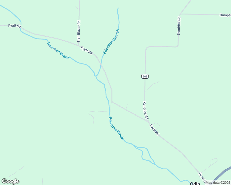 map of restaurants, bars, coffee shops, grocery stores, and more near in Odin