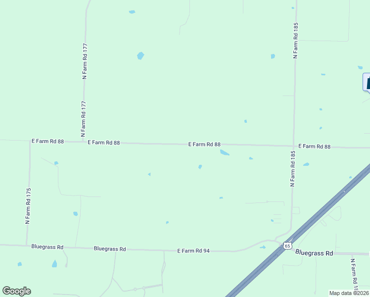 map of restaurants, bars, coffee shops, grocery stores, and more near 3386 East Farm Road 88 in Springfield