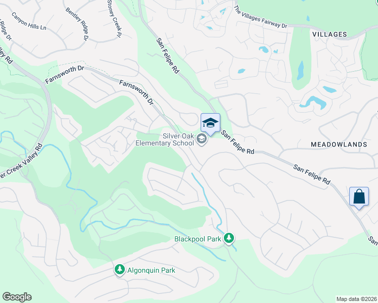 map of restaurants, bars, coffee shops, grocery stores, and more near 5930 Exeter Court in San Jose