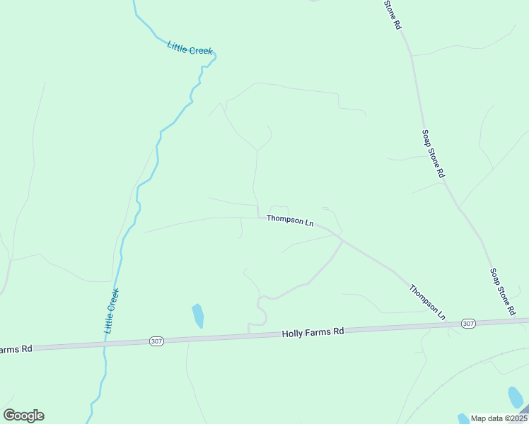 map of restaurants, bars, coffee shops, grocery stores, and more near 24500 Thompson Lane in Jetersville