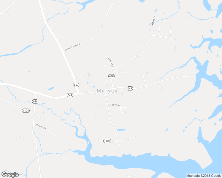 map of restaurants, bars, coffee shops, grocery stores, and more near 10303 Maryus Road in Gloucester County