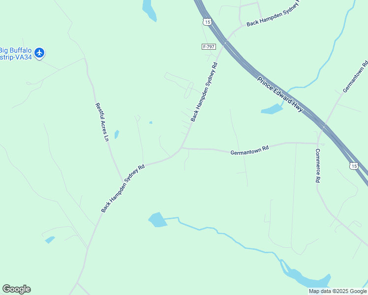 map of restaurants, bars, coffee shops, grocery stores, and more near 2305 Germantown Road in Farmville