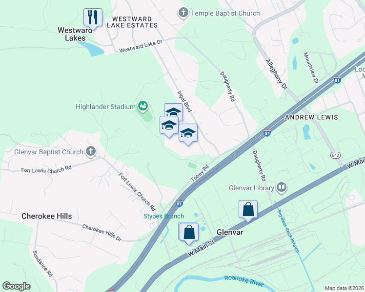 map of restaurants, bars, coffee shops, grocery stores, and more near 4555 Malus Drive in Salem