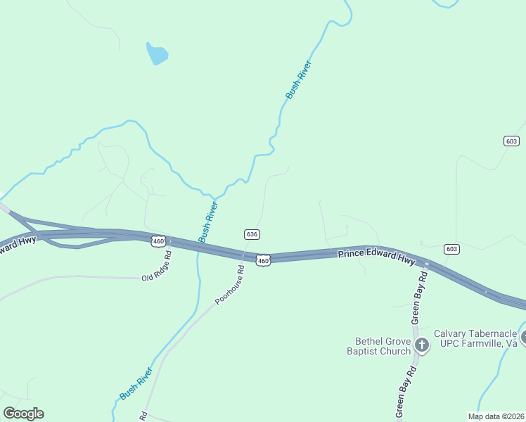 map of restaurants, bars, coffee shops, grocery stores, and more near County Road 636 in Rice