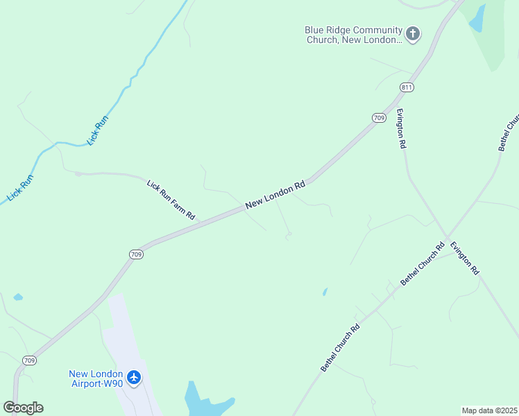 map of restaurants, bars, coffee shops, grocery stores, and more near 3200 New London Road in Forest