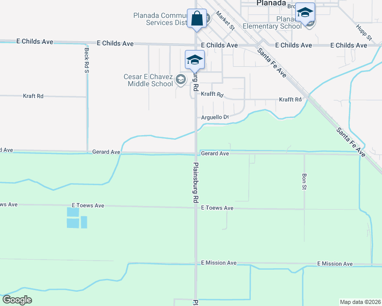 map of restaurants, bars, coffee shops, grocery stores, and more near 8936 Gerard Avenue in Le Grand