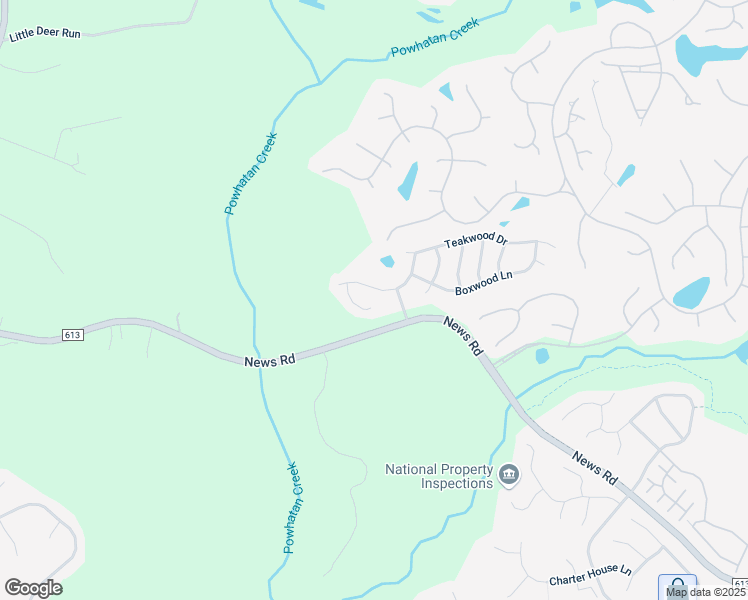 map of restaurants, bars, coffee shops, grocery stores, and more near 3980 Driftwood Way in Williamsburg