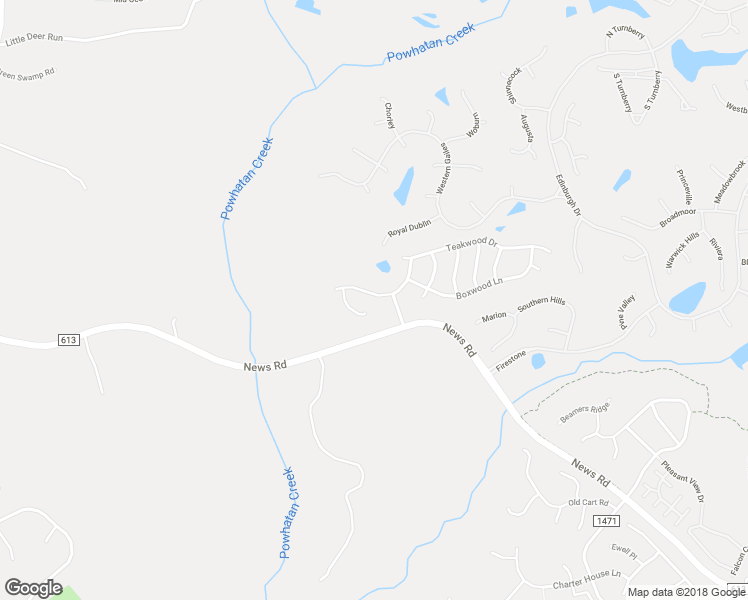 map of restaurants, bars, coffee shops, grocery stores, and more near 3984 Driftwood Way in Williamsburg