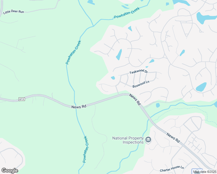 map of restaurants, bars, coffee shops, grocery stores, and more near 3980 Driftwood Way in Williamsburg