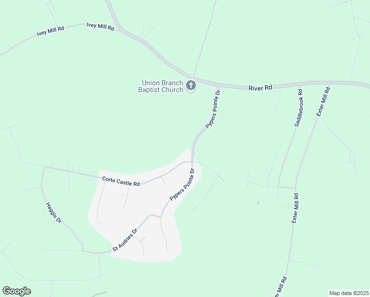 map of restaurants, bars, coffee shops, grocery stores, and more near 15530 Pypers Pointe Drive in Chesterfield