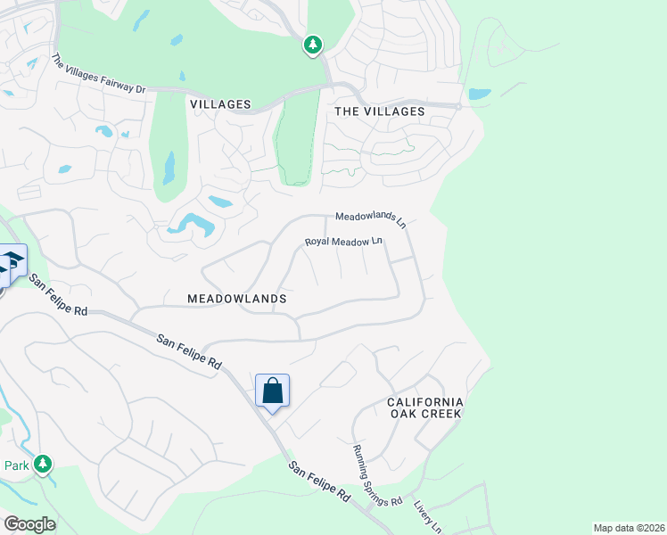 map of restaurants, bars, coffee shops, grocery stores, and more near 6462 Spring Meadow Court in San Jose