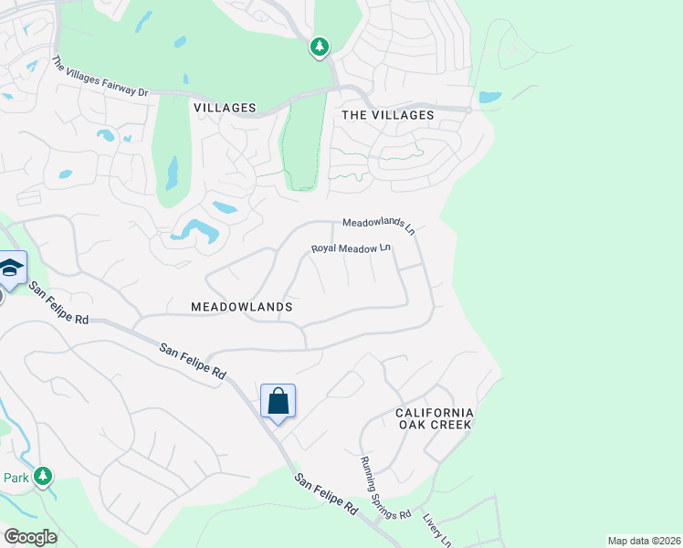 map of restaurants, bars, coffee shops, grocery stores, and more near 6462 Spring Meadow Court in San Jose