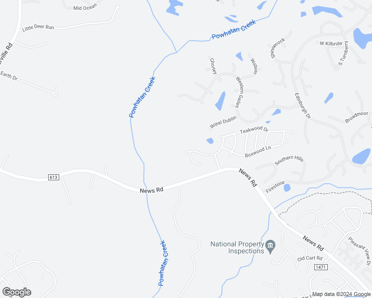 map of restaurants, bars, coffee shops, grocery stores, and more near 3949 Driftwood Way in Williamsburg
