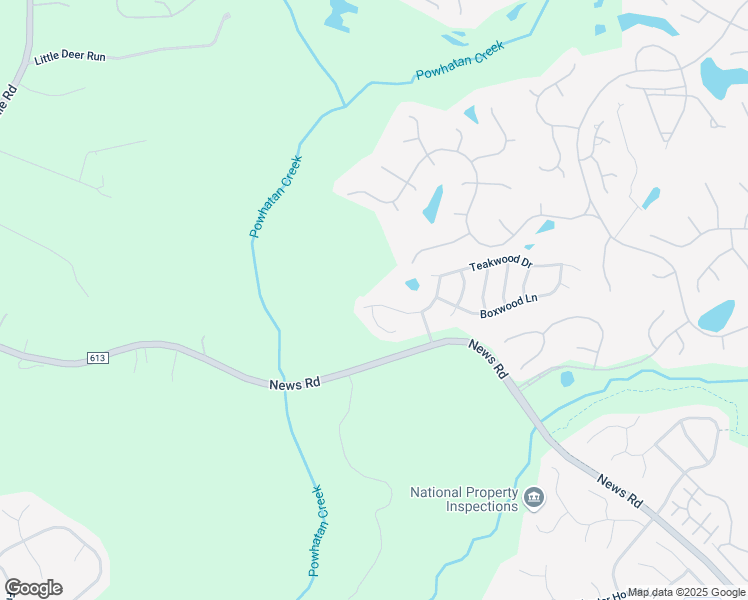 map of restaurants, bars, coffee shops, grocery stores, and more near 3961 Driftwood Way in Williamsburg