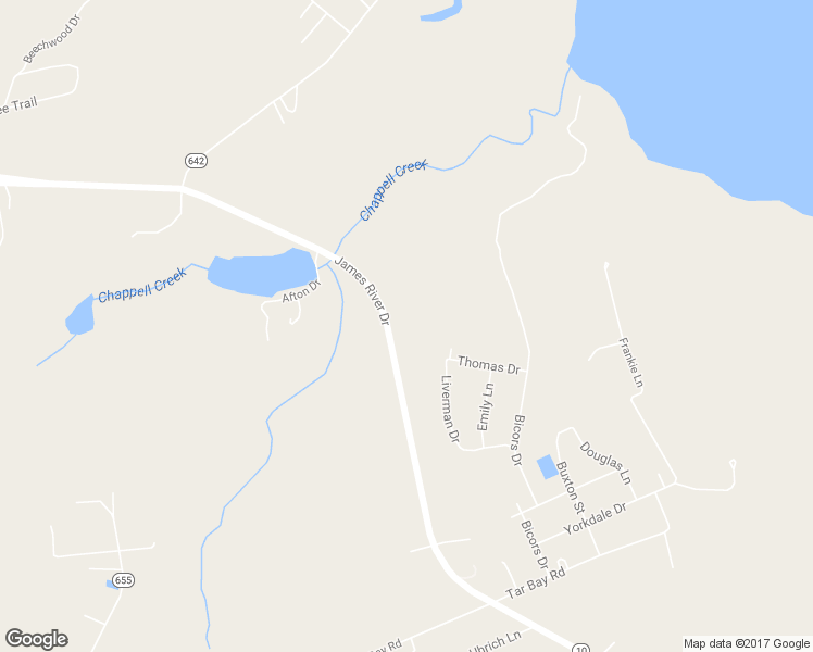 map of restaurants, bars, coffee shops, grocery stores, and more near 11104 James River Drive in Hopewell