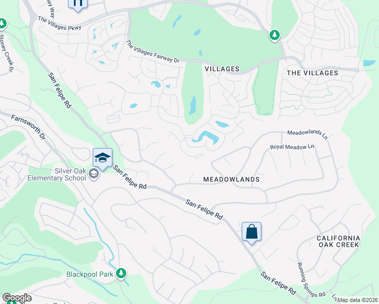 map of restaurants, bars, coffee shops, grocery stores, and more near 8436 Chenin Blanc Lane in San Jose