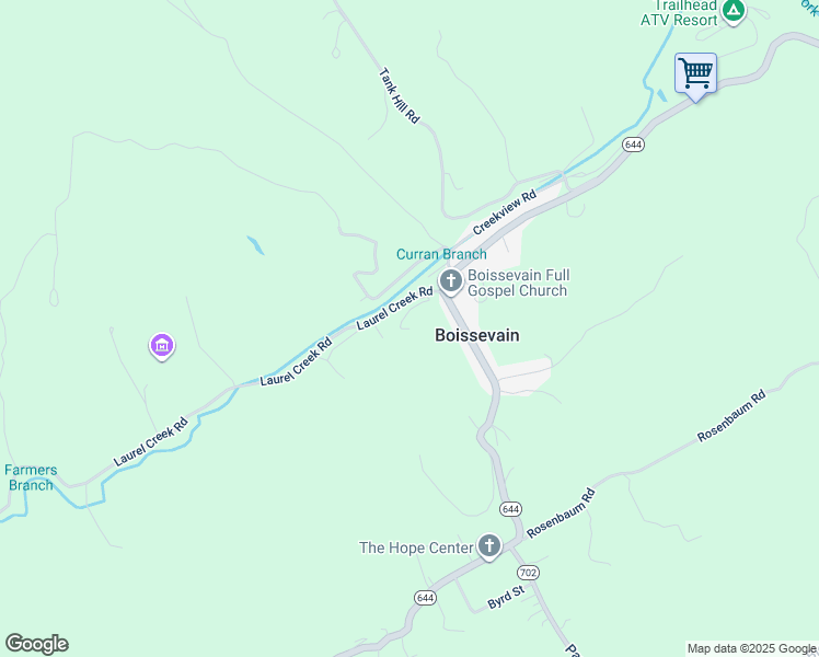 map of restaurants, bars, coffee shops, grocery stores, and more near 247 Dunn Road in Bluefield