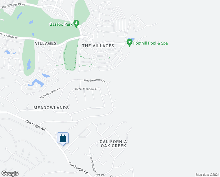map of restaurants, bars, coffee shops, grocery stores, and more near 3463 Meadowlands Lane in San Jose