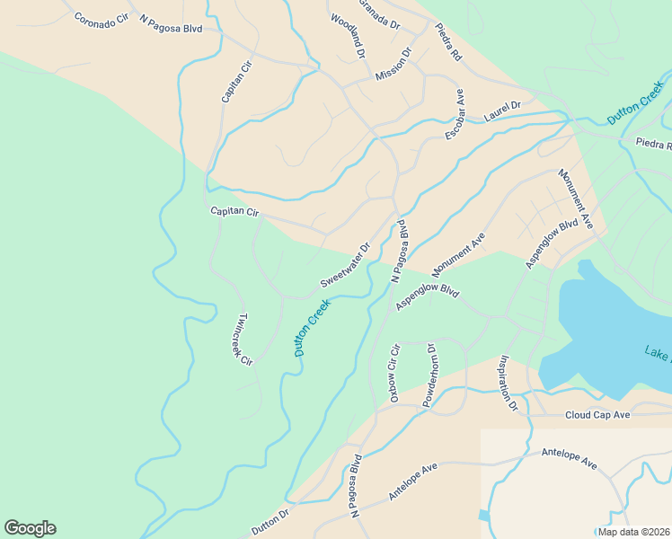 map of restaurants, bars, coffee shops, grocery stores, and more near 201 Sweetwater Drive in Pagosa Springs