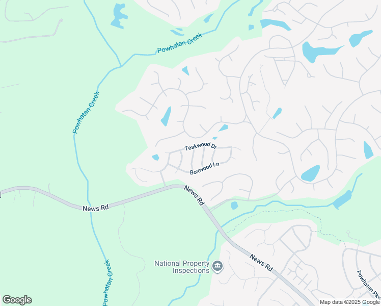 map of restaurants, bars, coffee shops, grocery stores, and more near 4025 Oakwood Drive in Williamsburg