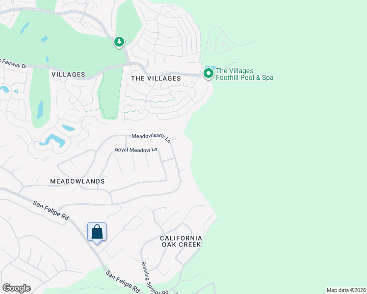 map of restaurants, bars, coffee shops, grocery stores, and more near 3463 Meadowlands Lane in San Jose