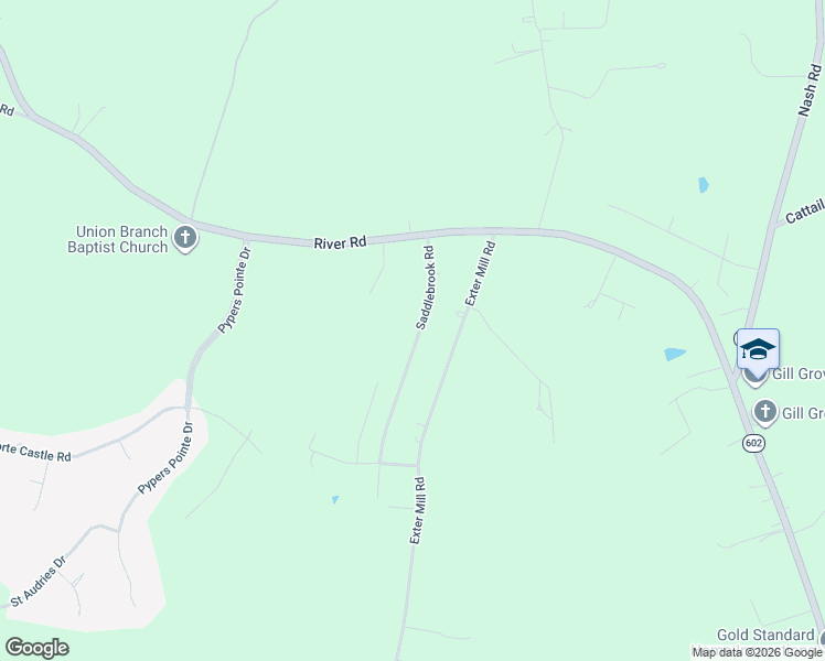 map of restaurants, bars, coffee shops, grocery stores, and more near 15506 Saddlebrook Road in Chesterfield