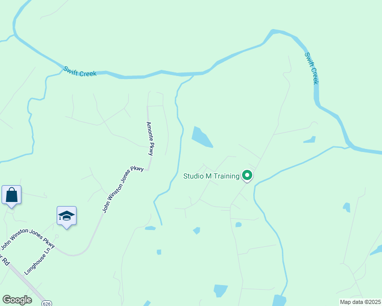 map of restaurants, bars, coffee shops, grocery stores, and more near 5218 Thornwood Court in Petersburg