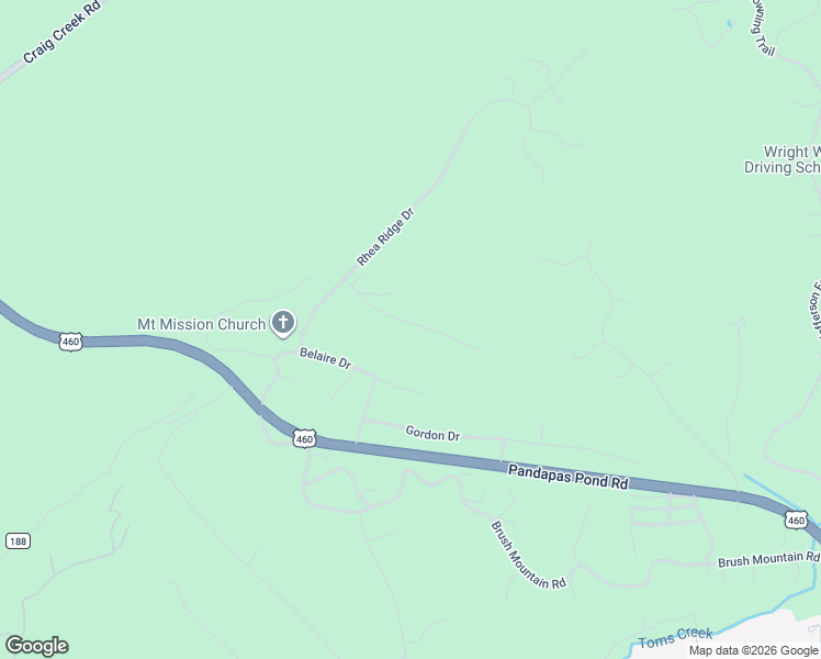 map of restaurants, bars, coffee shops, grocery stores, and more near 3561 Isabel Court in Blacksburg