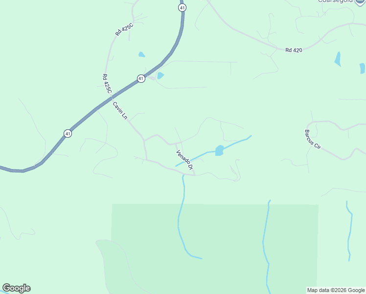 map of restaurants, bars, coffee shops, grocery stores, and more near 36763 Venado Drive in Coarsegold