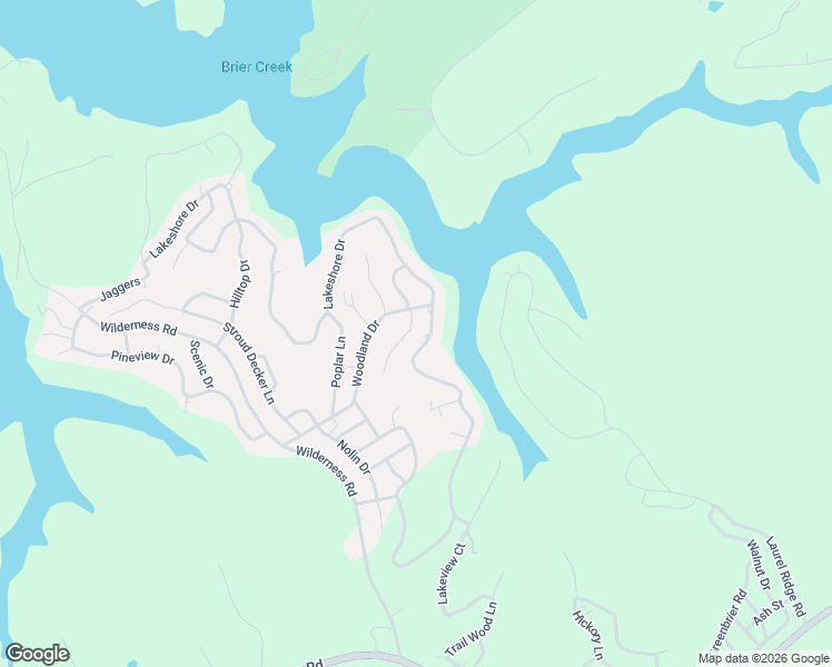 map of restaurants, bars, coffee shops, grocery stores, and more near Woodland Drive in Edmonson