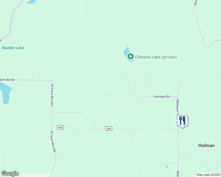 map of restaurants, bars, coffee shops, grocery stores, and more near 398 Georgia Road in Strafford