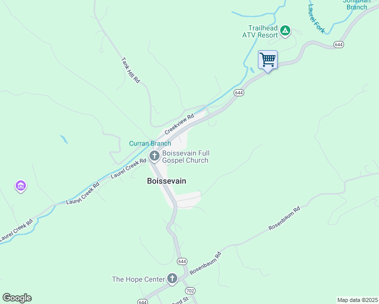 map of restaurants, bars, coffee shops, grocery stores, and more near Mac Street in Bluefield