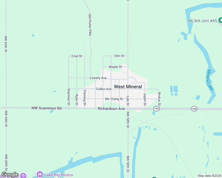 map of restaurants, bars, coffee shops, grocery stores, and more near Cullen Avenue in Scammon