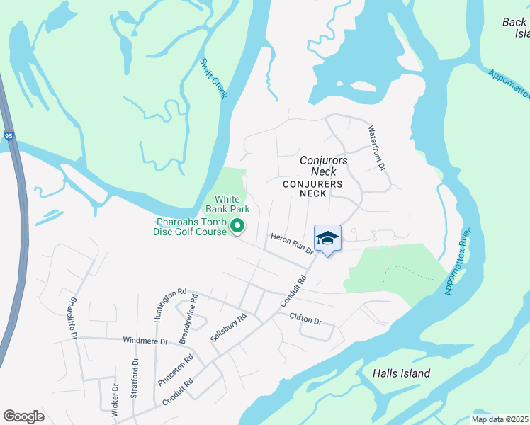 map of restaurants, bars, coffee shops, grocery stores, and more near 170 Moose Avenue in Colonial Heights