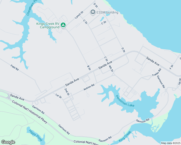 map of restaurants, bars, coffee shops, grocery stores, and more near Sanda Avenue in York County