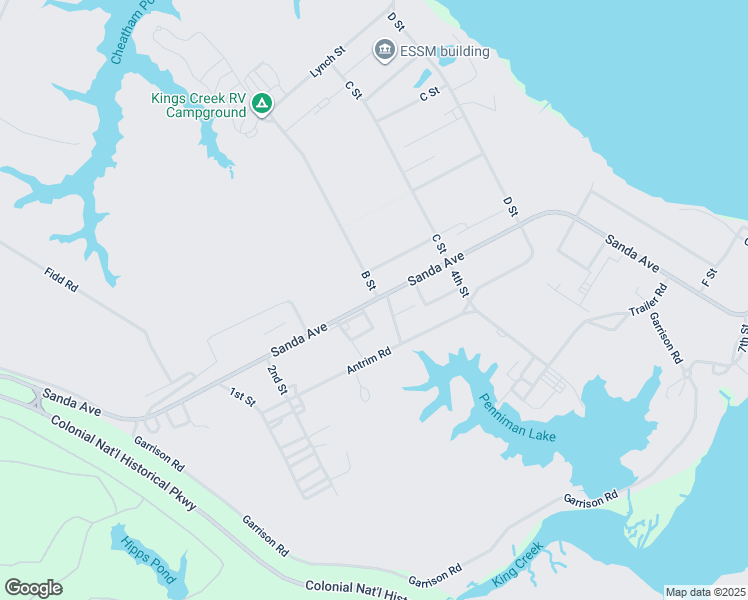 map of restaurants, bars, coffee shops, grocery stores, and more near Sanda Avenue in York County