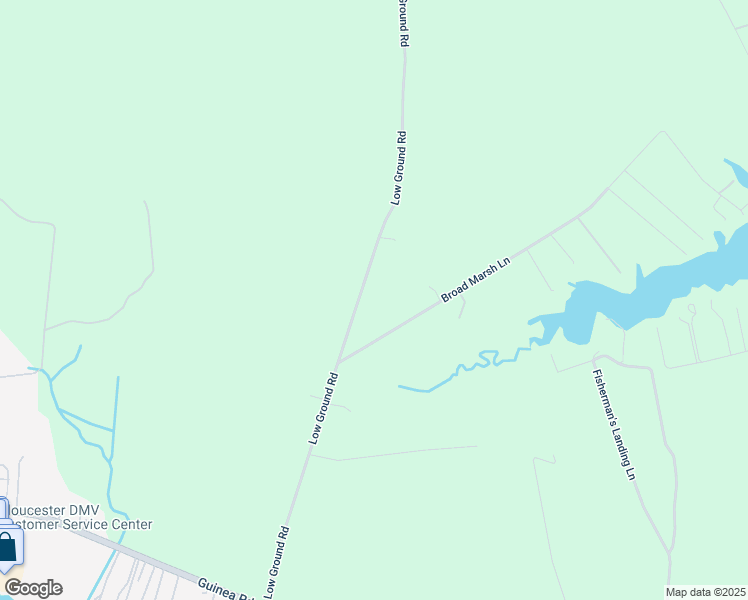 map of restaurants, bars, coffee shops, grocery stores, and more near 2655 Low Ground Road in Gloucester County