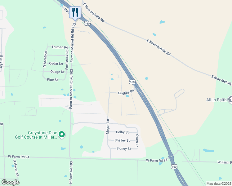 map of restaurants, bars, coffee shops, grocery stores, and more near 788 Hughes Road in Willard