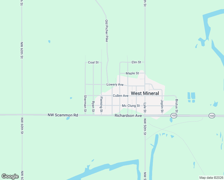 map of restaurants, bars, coffee shops, grocery stores, and more near Cullen Avenue in Scammon