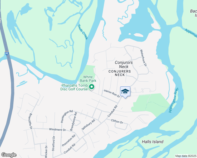 map of restaurants, bars, coffee shops, grocery stores, and more near 170 Moose Avenue in Colonial Heights