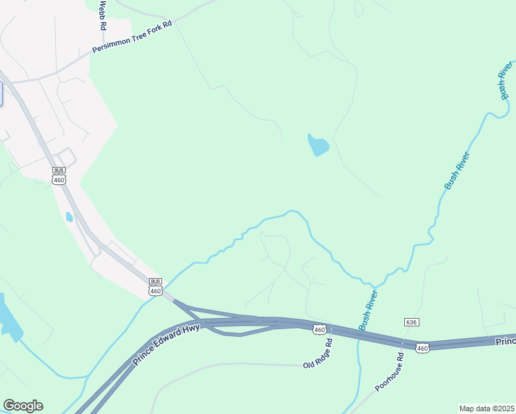 map of restaurants, bars, coffee shops, grocery stores, and more near Prince Edward Highway in Farmville