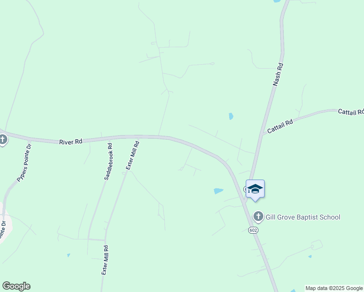 map of restaurants, bars, coffee shops, grocery stores, and more near 10931 River Road in Chesterfield